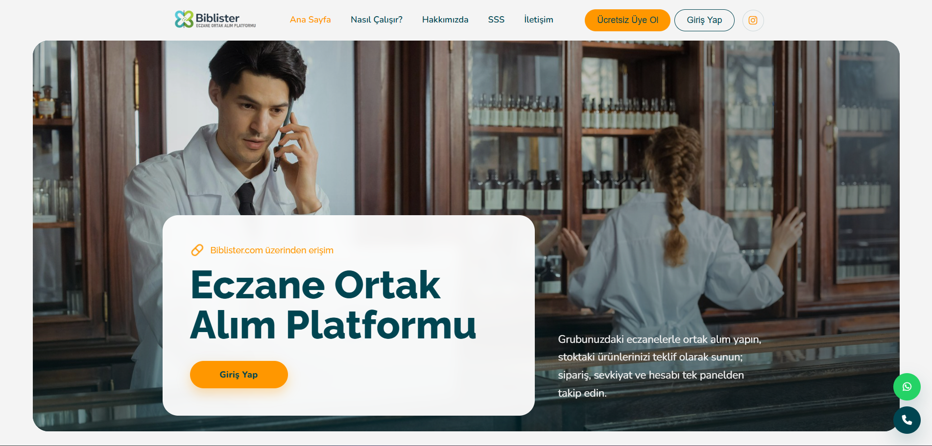 Скриншот: Biblister — B2B Eczane ve Ortak Alım Platformu