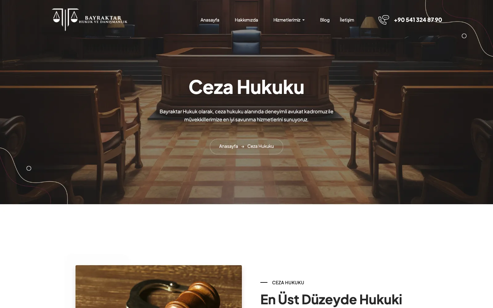 Bayraktar Hukuk ceza hukuku hizmet sayfası
